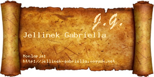 Jellinek Gabriella névjegykártya