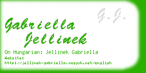 gabriella jellinek business card